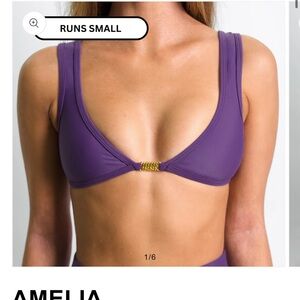 Purple Bikini Top